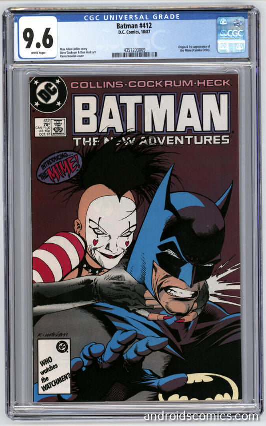Batman #412 CGC 9.6 Origin & 1st App. of the Mime