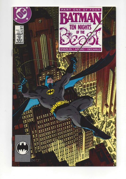 Batman #417  VF/NM  1st App. of the KGBeast