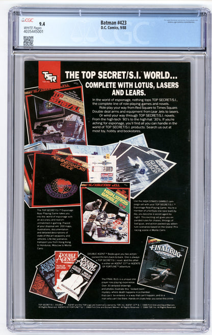 Batman #423CGC 9.4
