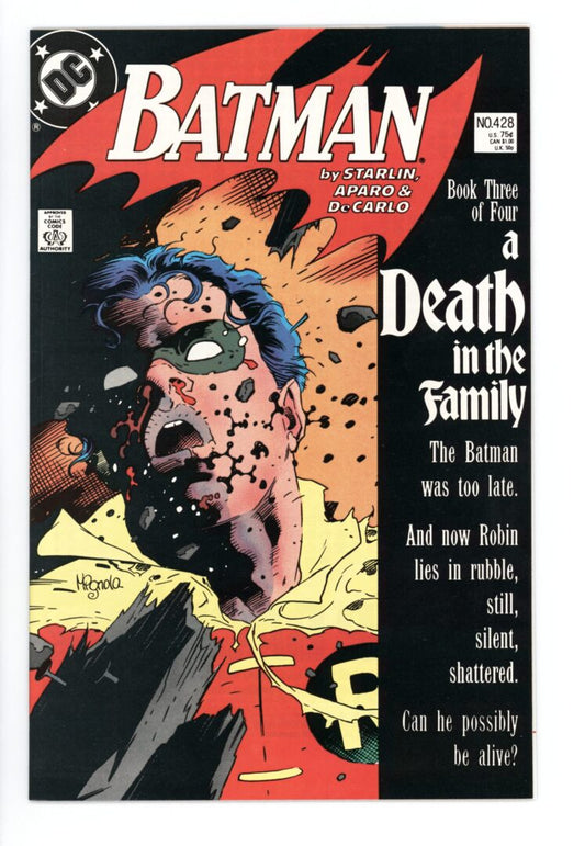 Batman #428  VF+  "Death" of Robin (Jason Todd)
