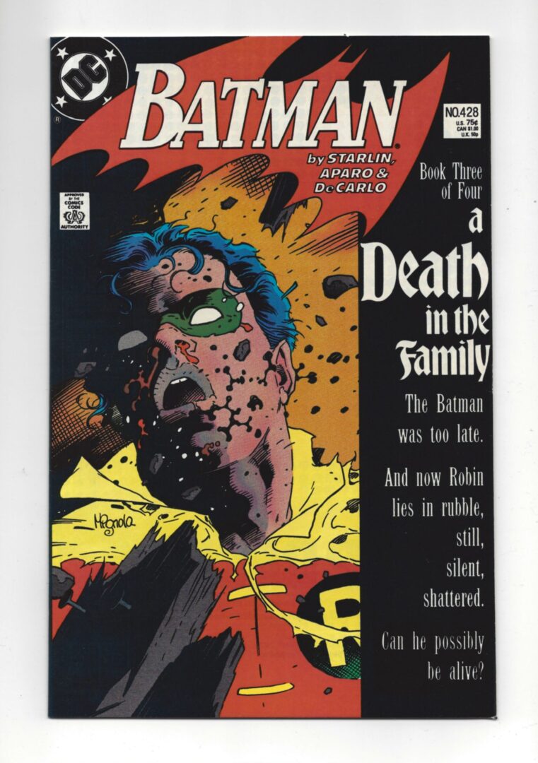 Batman #428  VF/NM  "Death" of Robin (Jason Todd)