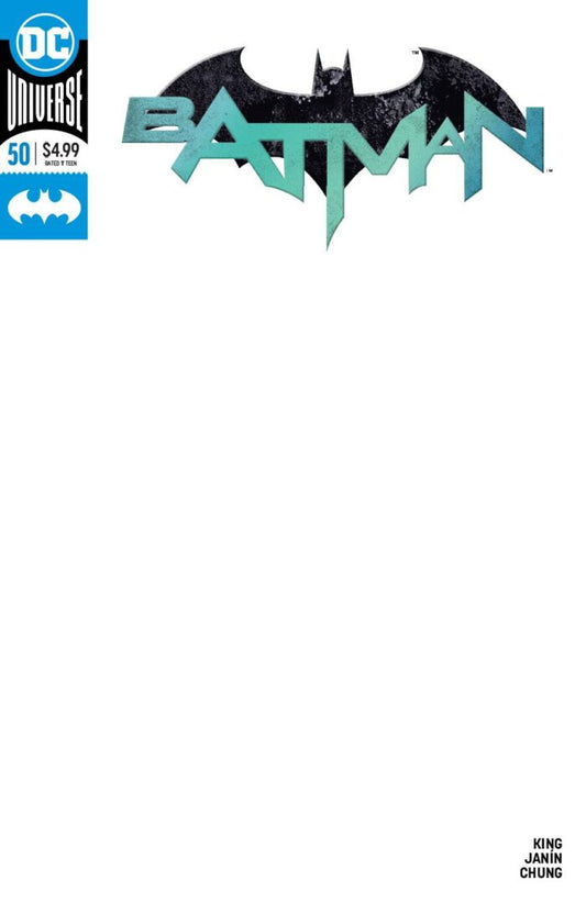 Batman #50  Blank Cover  NM