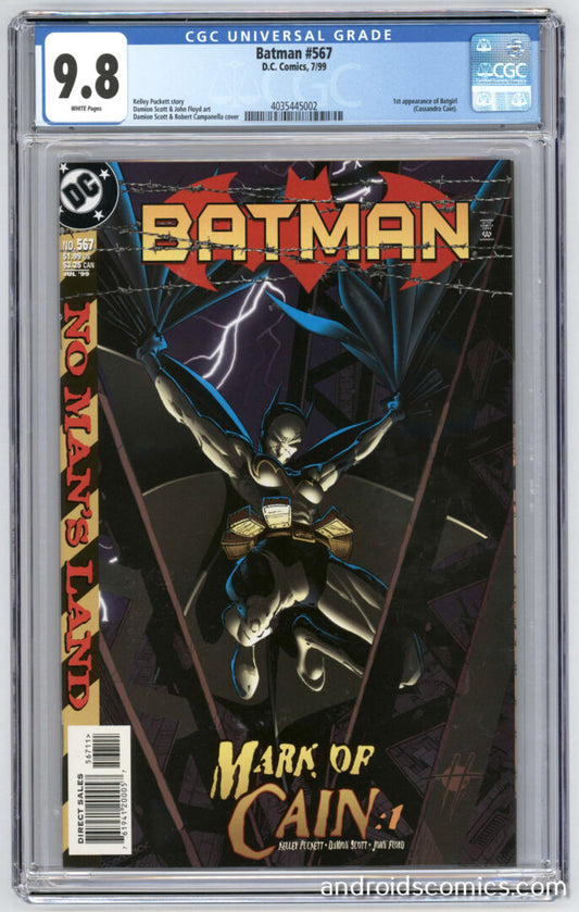 Batman #567  CGC 9.8  1st App. of Cassandra Cain (Batgirl)