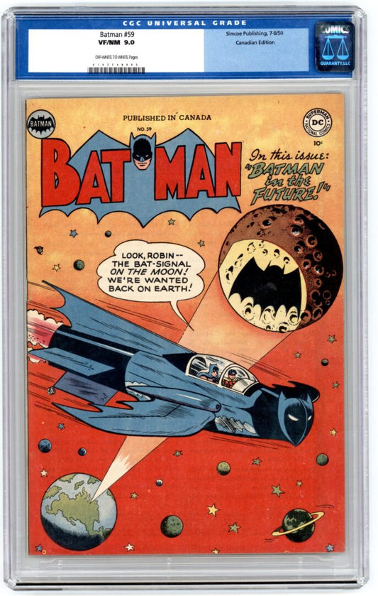 Batman #59  CGC 9.0  Canadian Edition  1st appearance of Deadshot