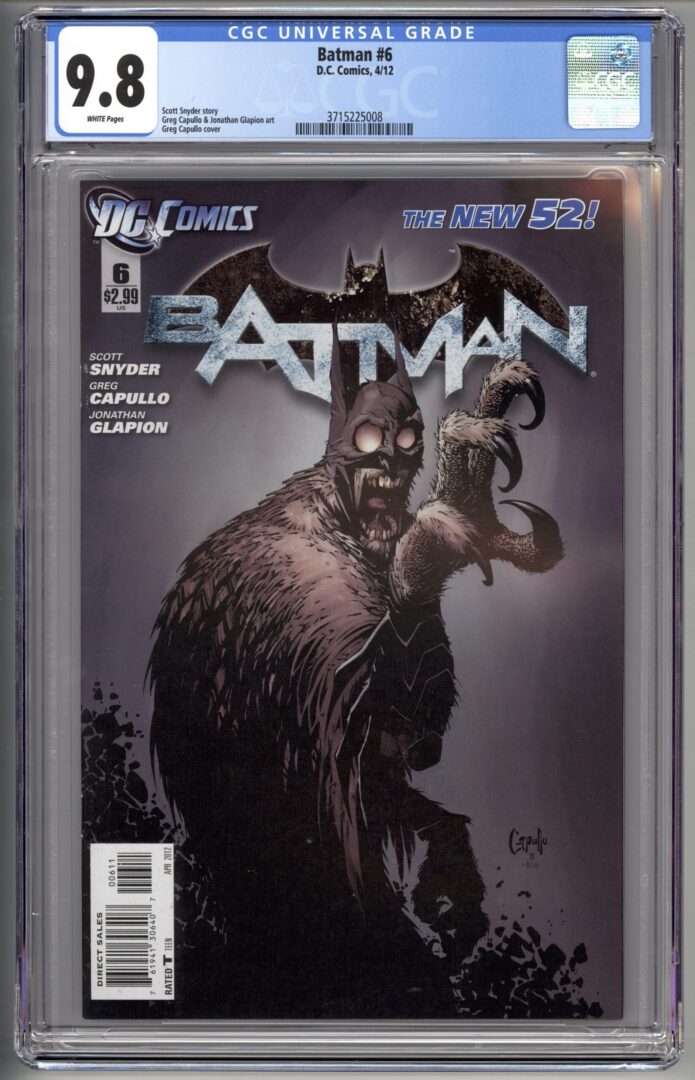 Batman #6  CGC 9.8  1st full team appearance of The Court of Owls