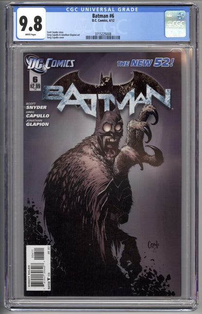 Batman #6  CGC 9.8  1st full team appearance of The Court of Owls