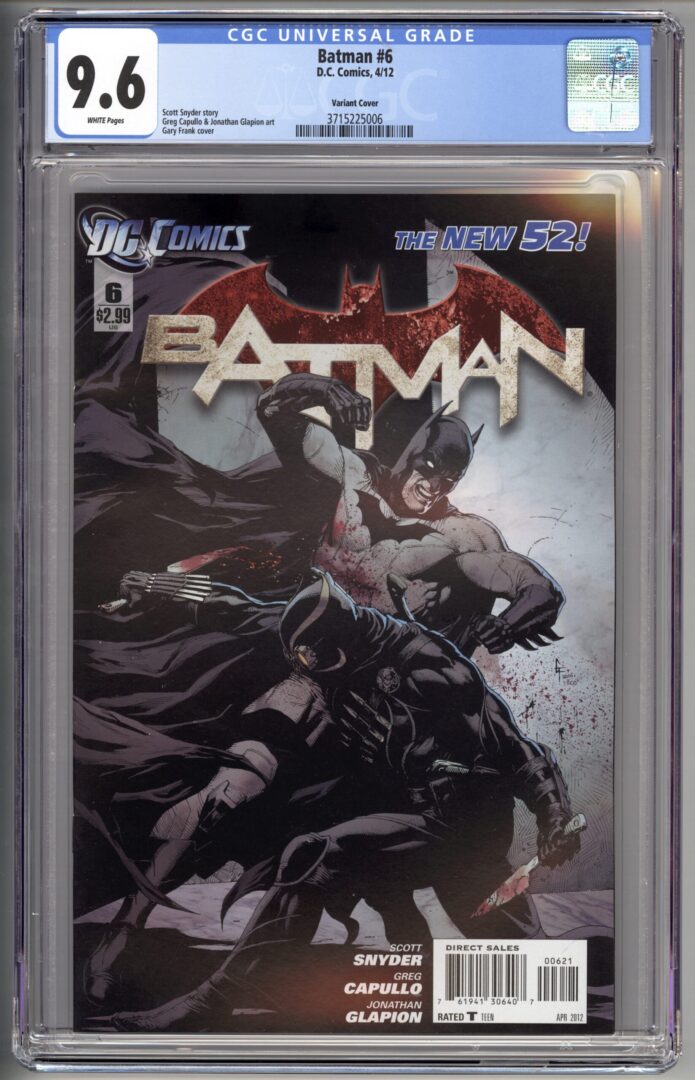 Batman #6  Variant  CGC 9.6  1st full team appearance of The Court of Owls