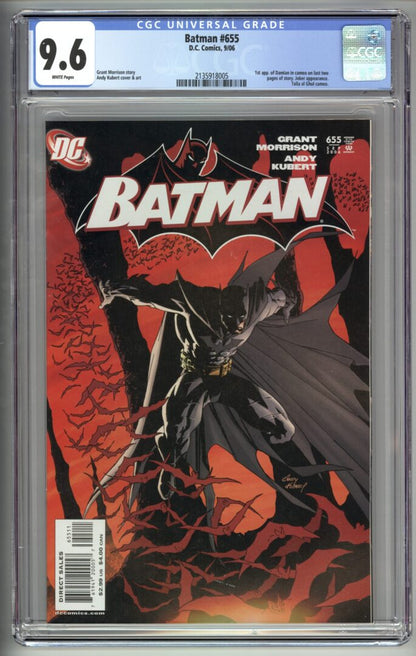 Batman #655  CGC 9.6  1st appearance of Damian Wayne in Cameo