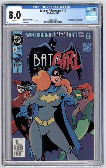 Batman Adventures #12  CGC 8.0 1st App. of Harley Quinn