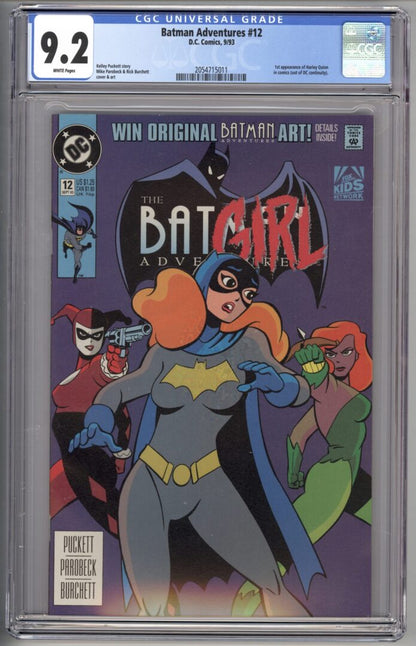 Batman Adventures #12  CGC 9.2  1st appearance of Harley Quinn