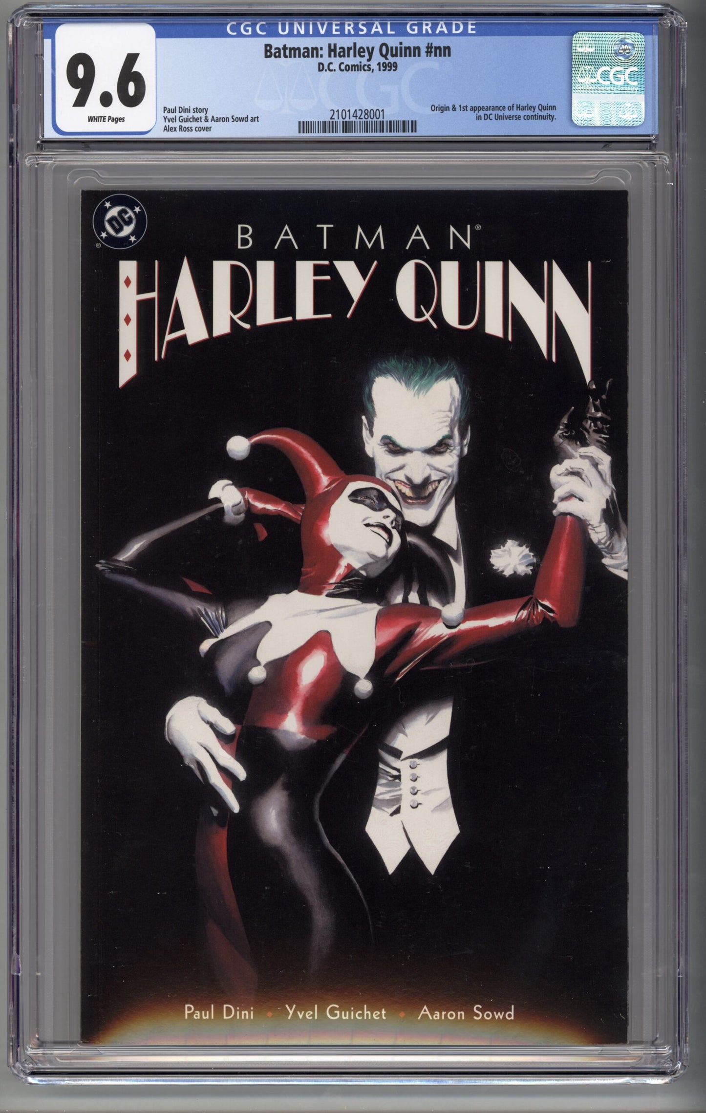 Batman Harley Quinn #1  CGC 9.6  1st appearance of Harley Quinn (in continnuity)