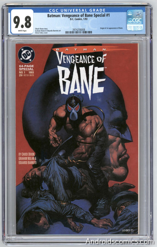 Batman Vengeance of Bane #1  CGC 9.8 Origin & 1st appearance of Bane
