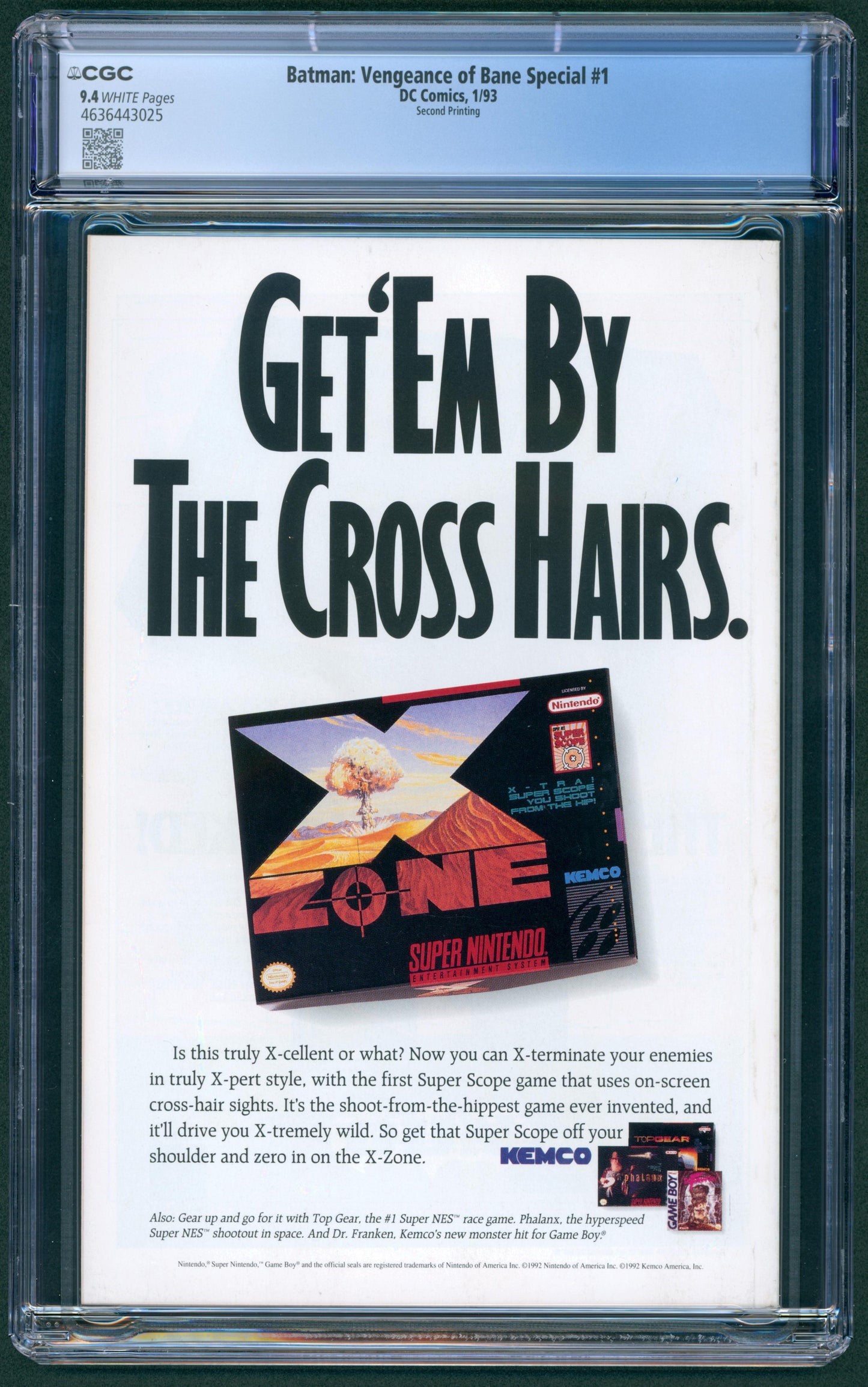 Batman Vengeance of Bane #1 Origin & 1st App. of Bane CGC 9.4 2nd Print