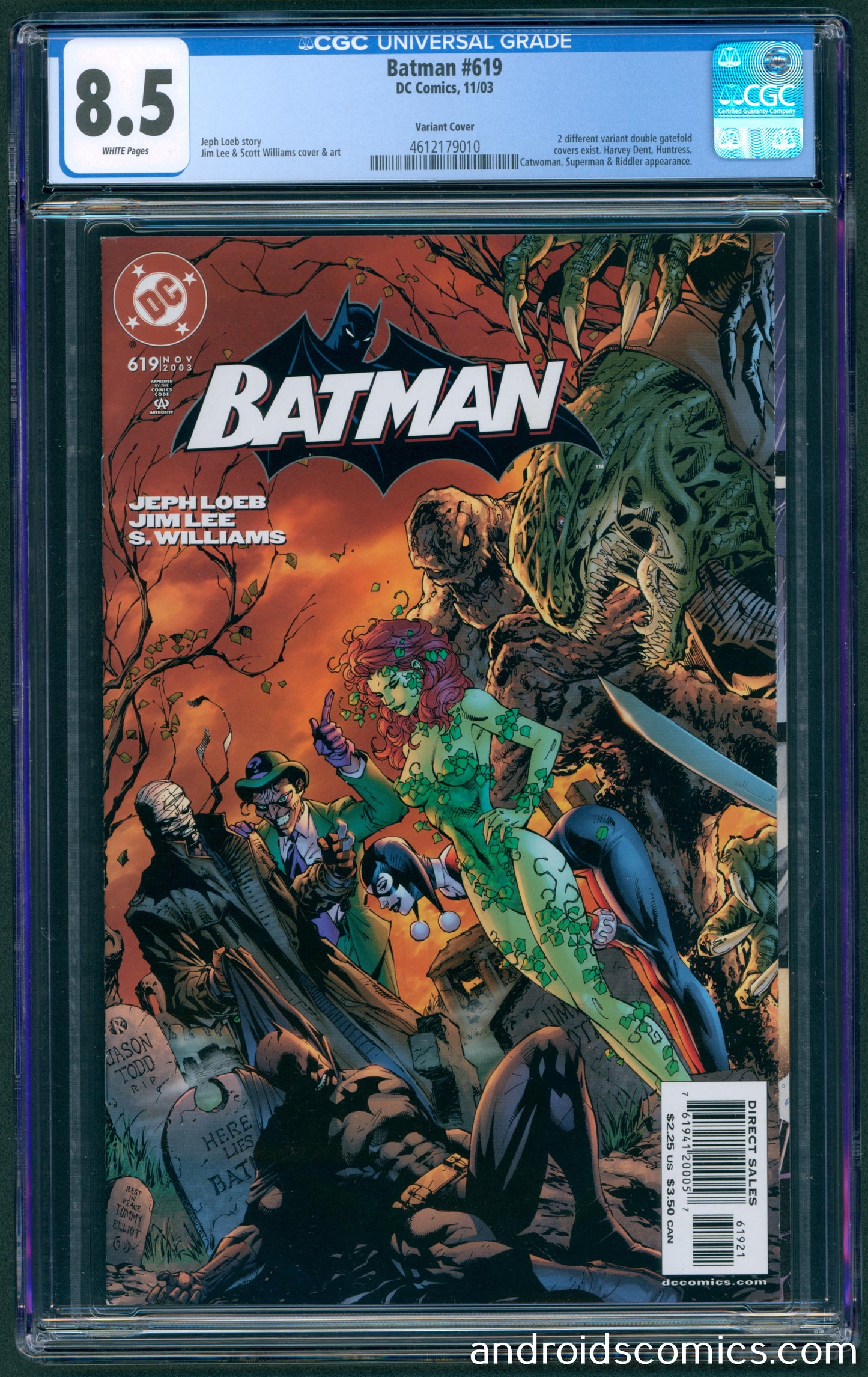 Batman #619 CGC 8.5 Villian Cover
