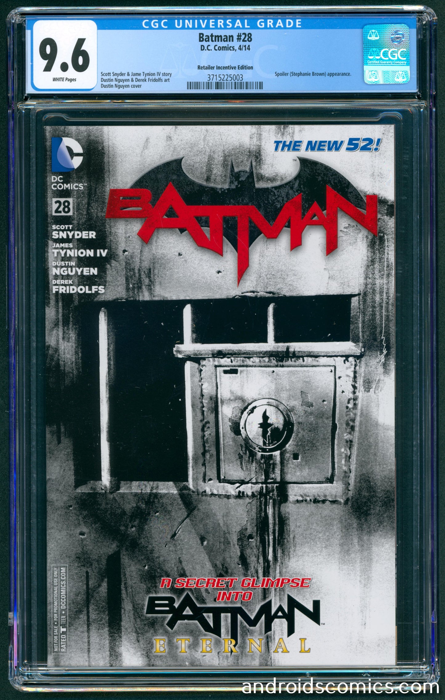 Batman #28  Retailer Incentive Edition  CGC 9.6  1st App. of Blue Bird