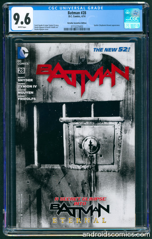 Batman #28  Retailer Incentive Edition  CGC 9.6  1st App. of Blue Bird