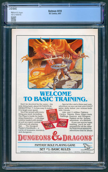 Batman #410  CGC 9.8