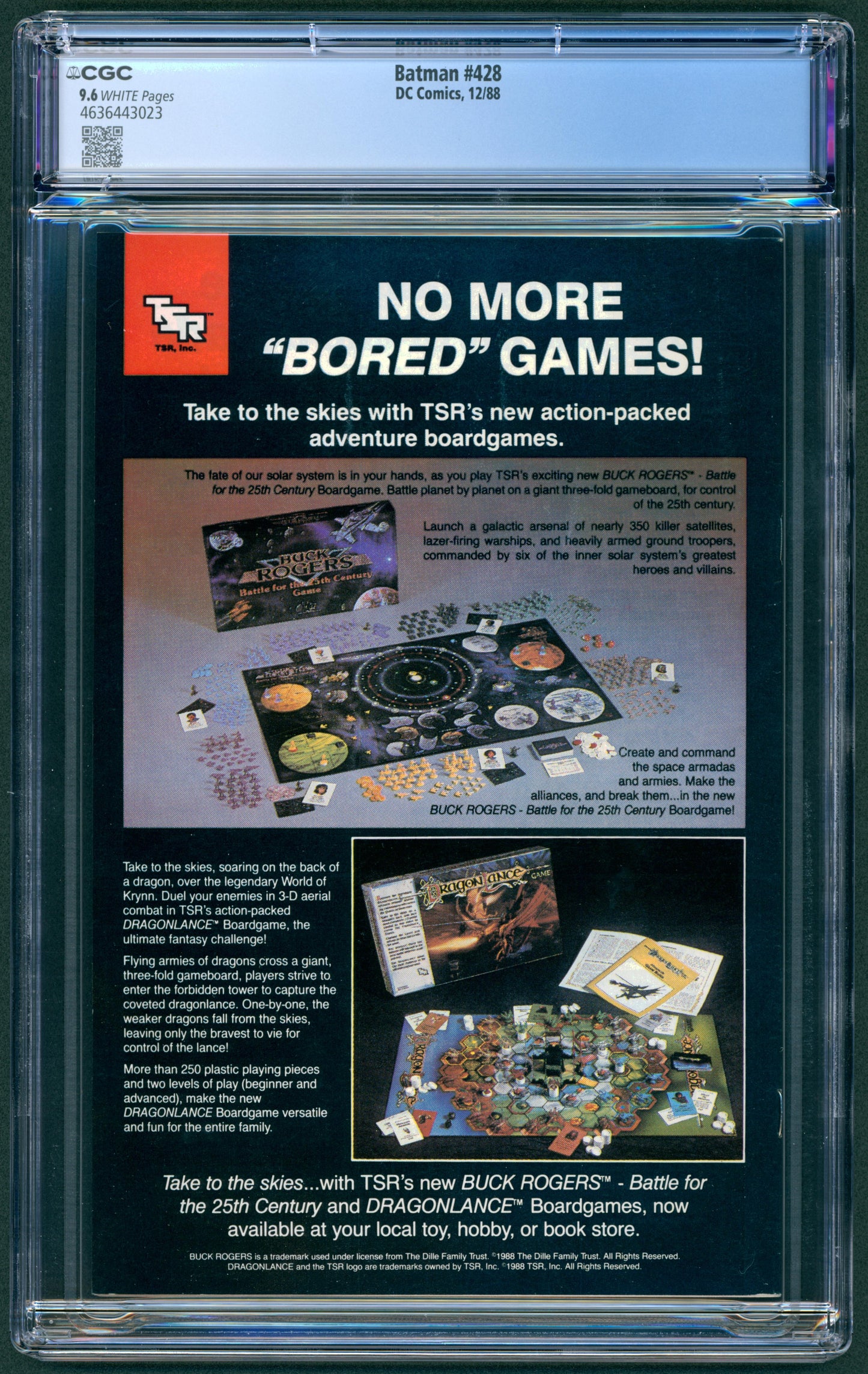 Batman #428  CGC 9.6  "Death" of Robin (Jason Todd)