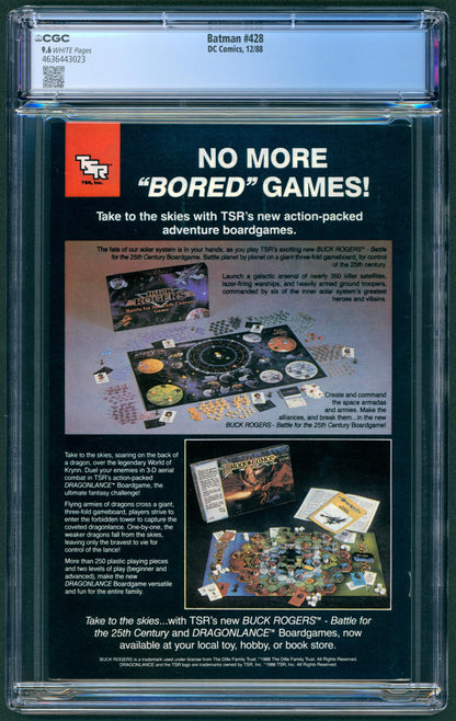 Batman #428  CGC 9.6  "Death" of Robin (Jason Todd)