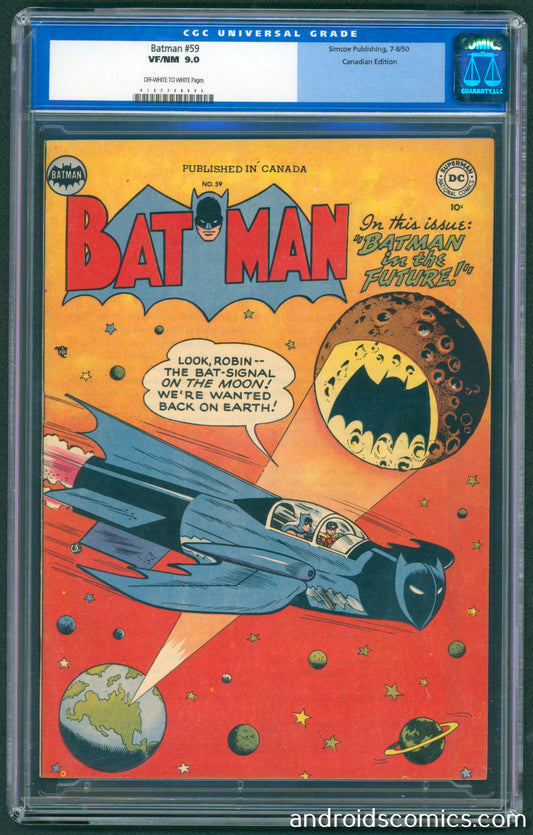 Batman #59  CGC 9.0  Canadian Edition  1st App. of Deadshot