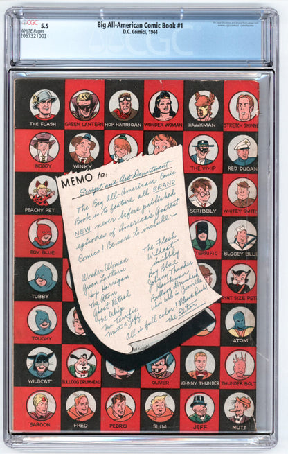 All American Comic Book #1  CGC 5.5