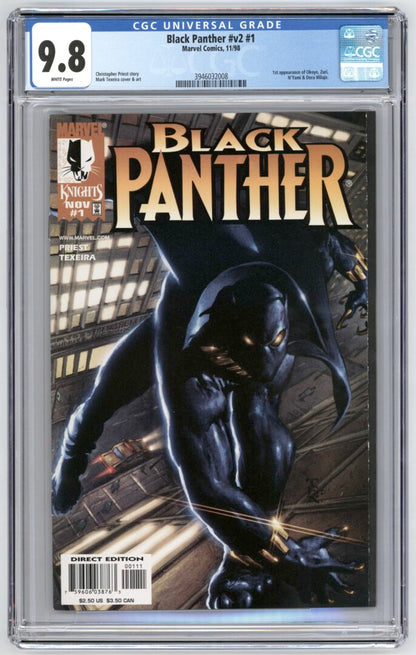 Black Panther #1  CGC 9.8  1st appearance of Okoye
