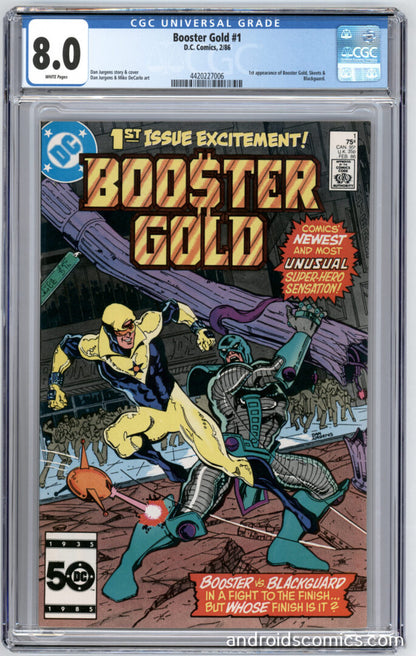 Booster Gold #1 CGC 8.0 1st App. of Booster Gold