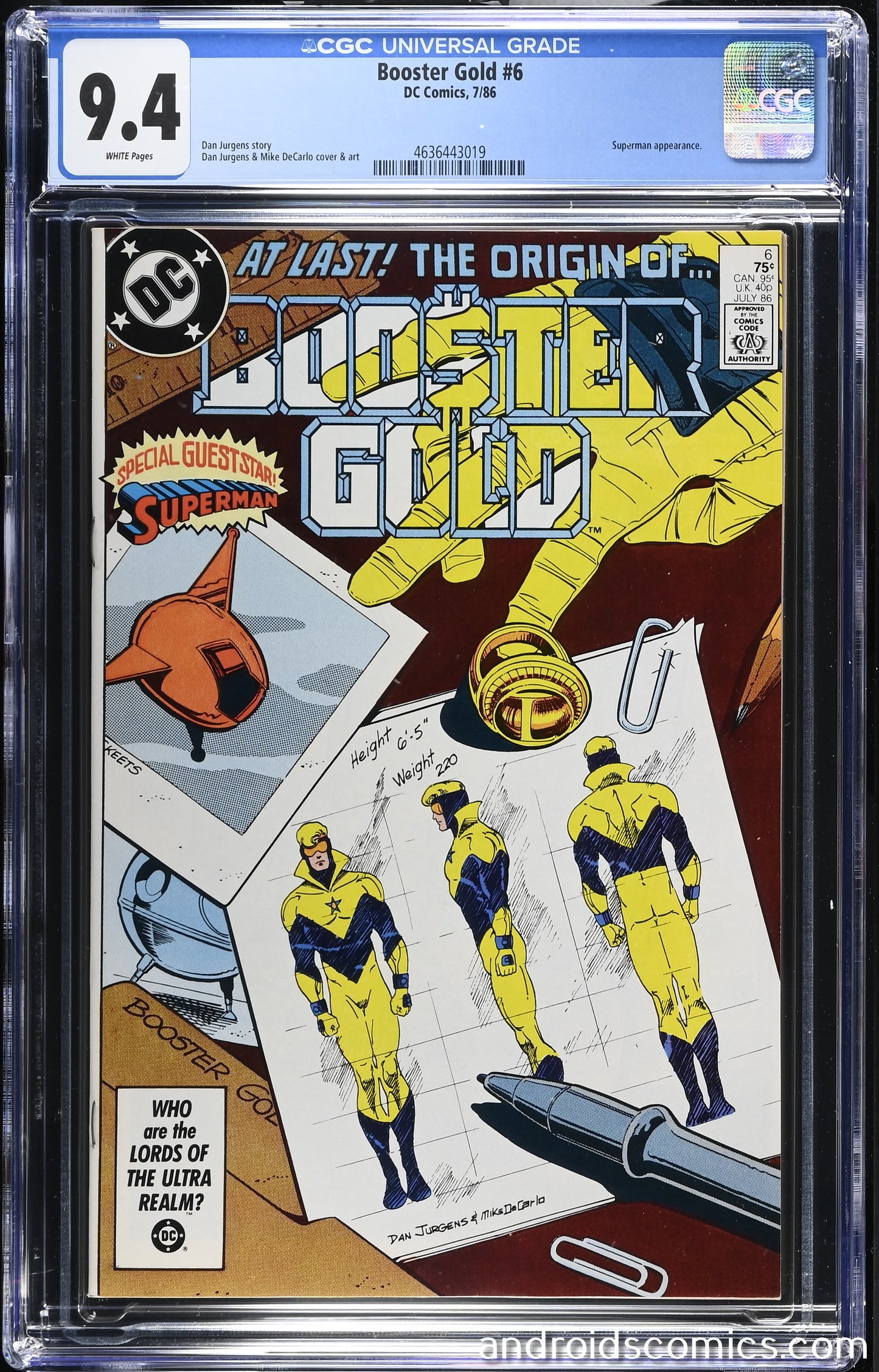 Booster Gold #6 CGC 9.4