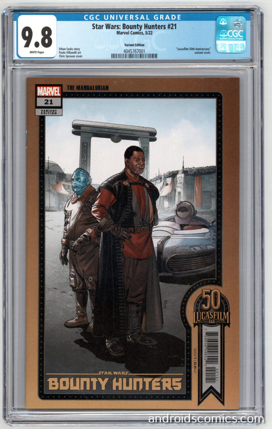 Star Wars Bounty Hunters #21  CGC 9.8  Lucasfilm 50th Ann. Variant