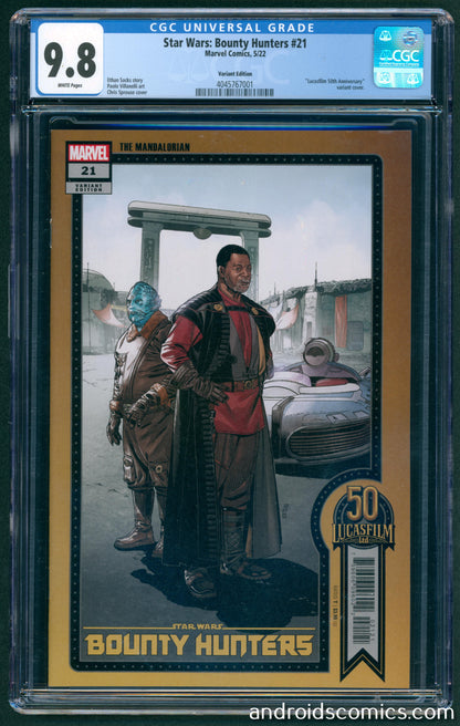Star Wars Bounty Hunters #21  CGC 9.8  Lucasfilm 50th Ann. Variant