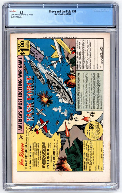 Brave and the Bold #54  CGC 6.5  Origin & 1st App. of the Teen Titans