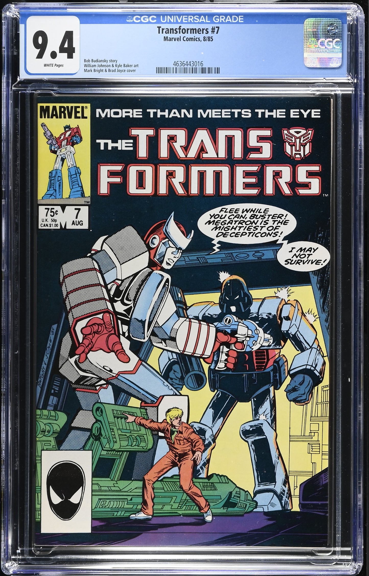 Transformers #7 CGC 9.4