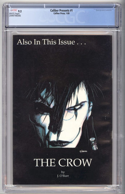 Caliber Presents #1  CGC 9.2  1st appearance of the Crow