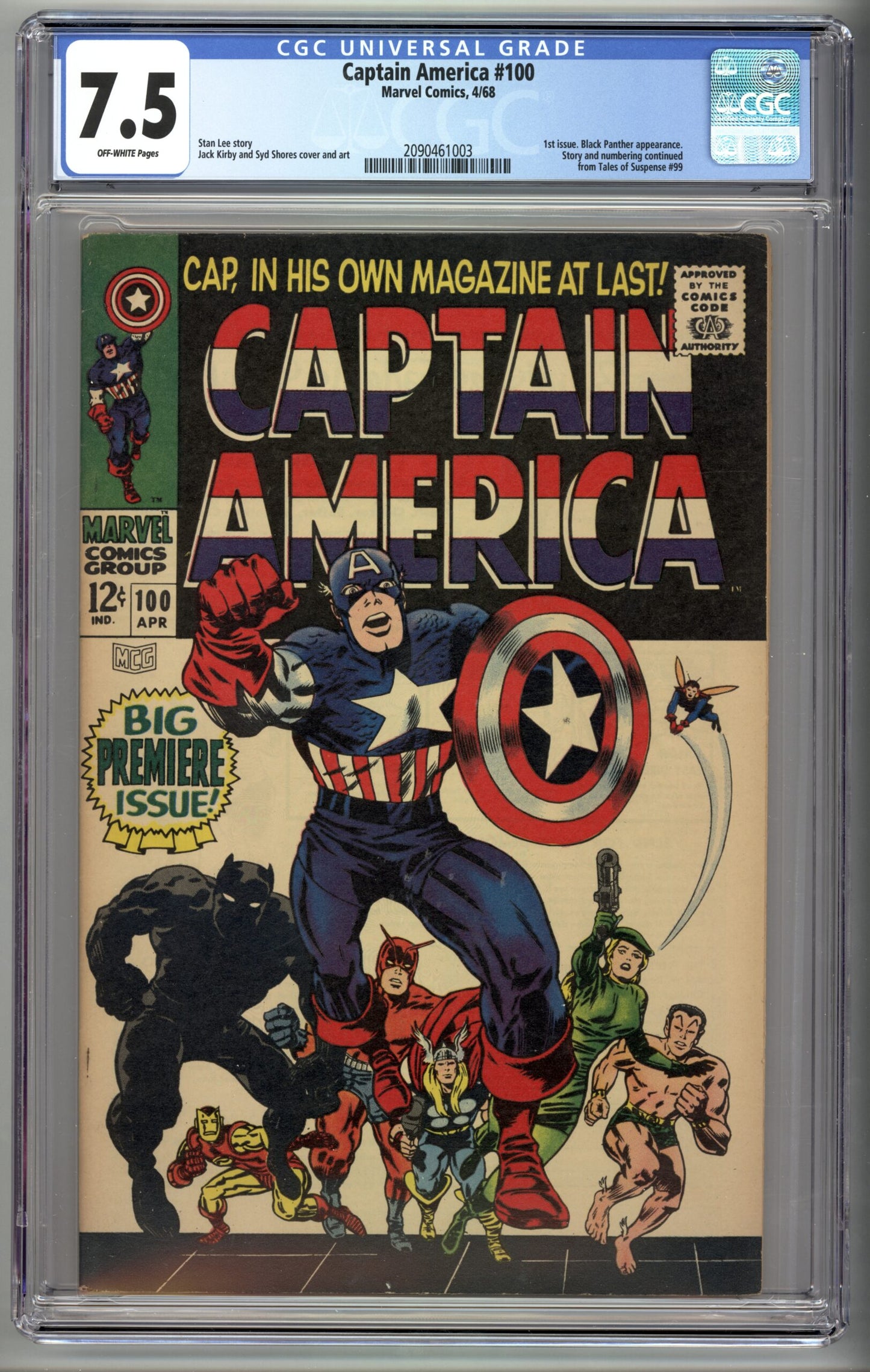 Captain America #100  CGC 7.5