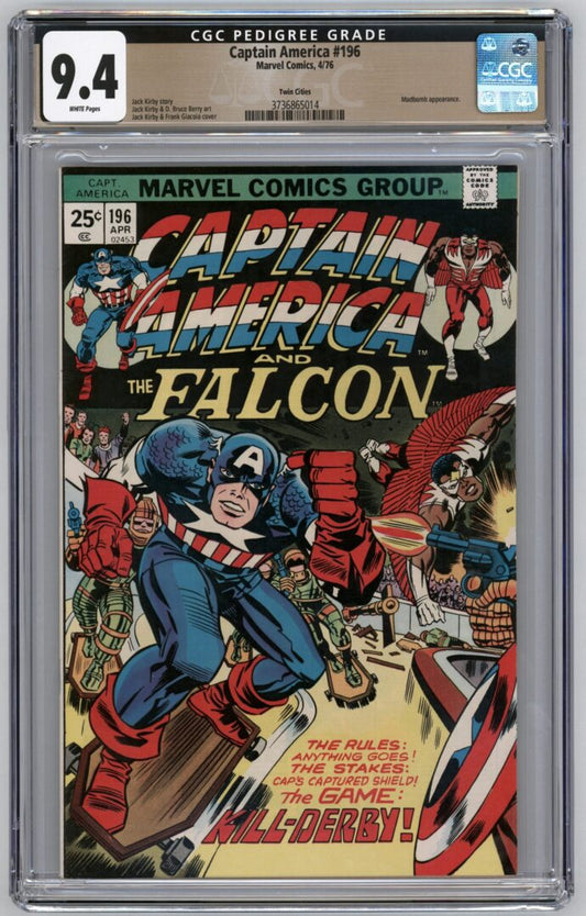 Captain America #196  CGC 9.4  Twin Cities Pedigree