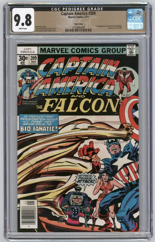 Captain America #209  CGC 9.8 Twin Cities Pedigree  Origin of Arnim Zola