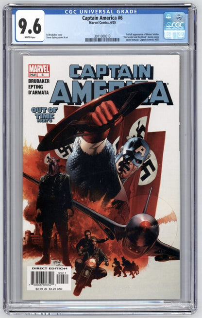 Captain America #6  CGC 9.6  1st full appearance of Winter Soldier