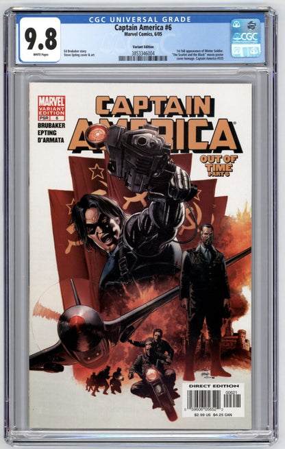 Captain America #6  CGC 9.8  1st full App. of Winter Soldier