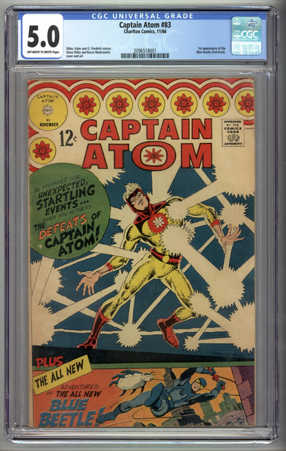 Captain Atom #83  CGC 5.0  1st appearance of Blue Beetle (Ted Kord)