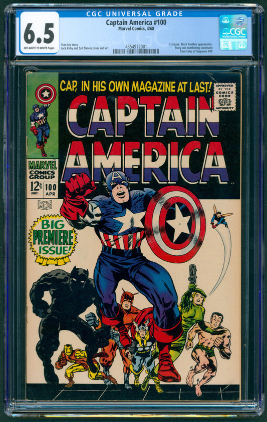 Captain America #100  CGC 6.5