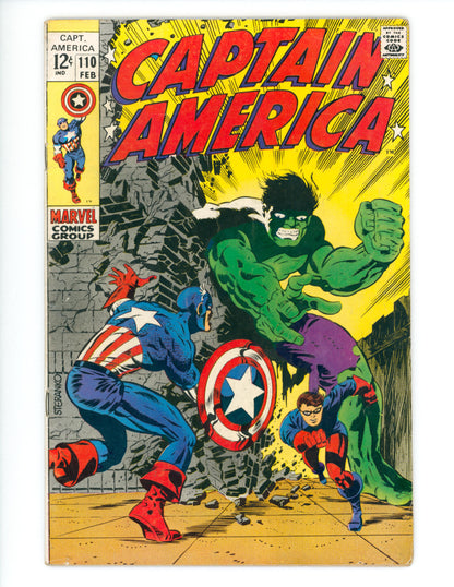 Captain America #110 VG/FN  1st App. of Madame Hydra