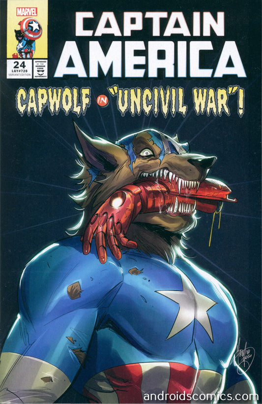Captain America #24 Andolfo Cap Wolf Horror Variant