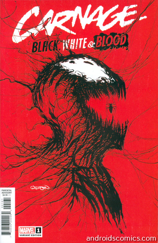 Carnage Black White And Blood #1 (Of 4) Gleason Webhead Variant