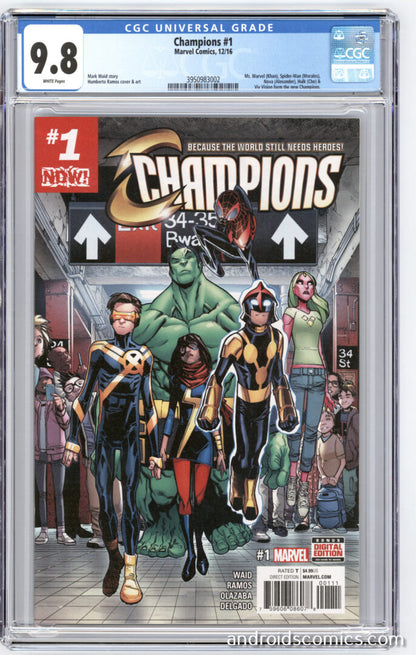 Champions #1  CGC 9.8 1st App. & Origin of new Champions