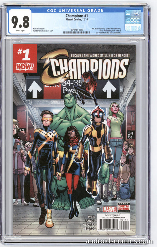 Champions #1  CGC 9.8 1st App. & Origin of new Champions