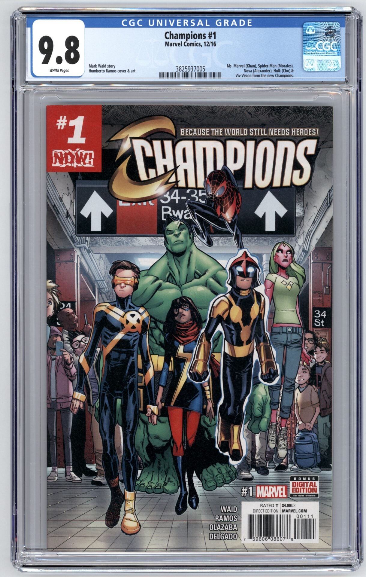 Champions #1  CGC 9.8  1st Team Appearance of the New Champions