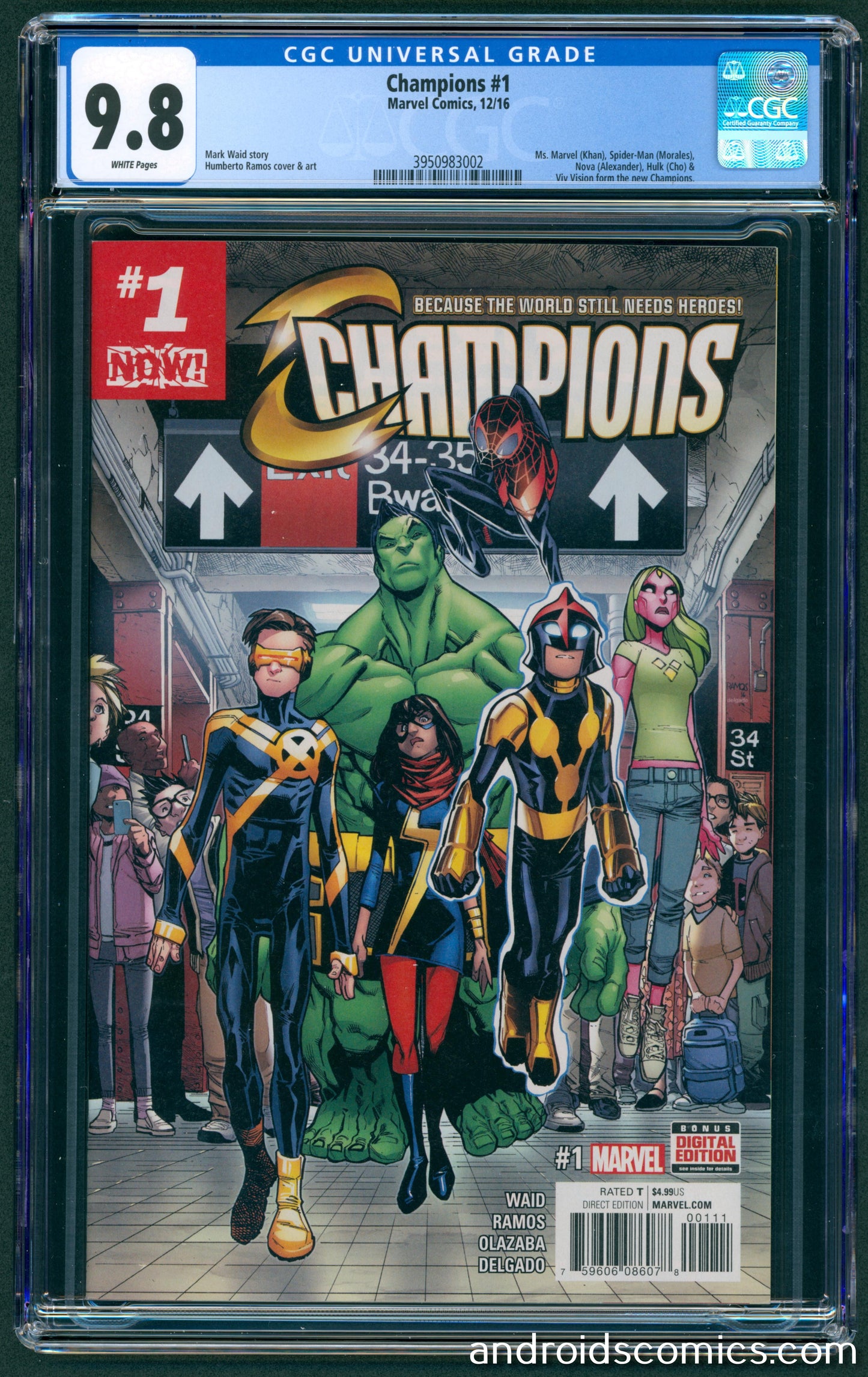 Champions #1  CGC 9.8 1st App. & Origin of new Champions