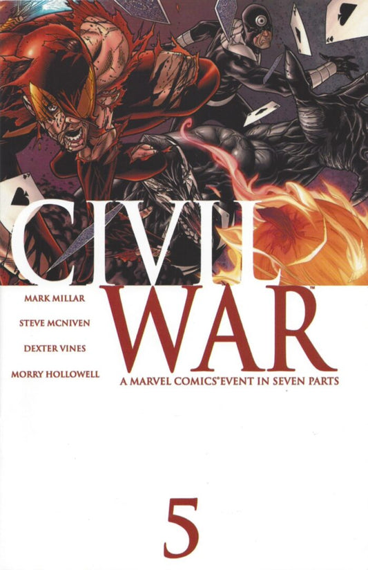 Civil War #5  VF  Death of Jack O' Lantern (Berkhart) and Jester