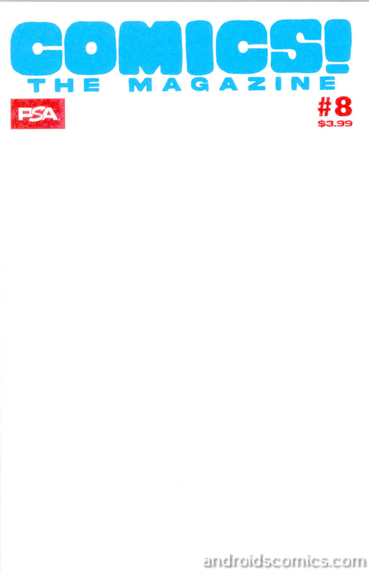 Comics The Magazine #8 PSA NYCC 2026 BLANK Cover Variant