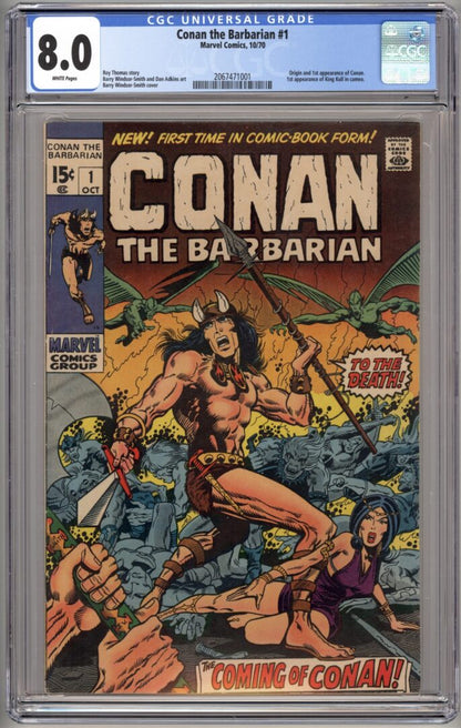 Conan the Barbarian #1  CGC 8.0  Origin and 1st appearance of Conan